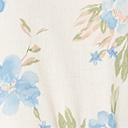 Load image into Gallery viewer, Ivory & Blue Floral Print Short Sleeve Dress
