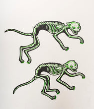 Load image into Gallery viewer, Vintage Style Halloween Cats Jointed Paper Set