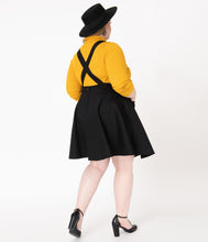 Load image into Gallery viewer, Hell Bunny Plus Size Black Samara Pinafore Dress