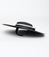 Load image into Gallery viewer, Unique Vintage Black & White Ribbon Disc Hat Headband