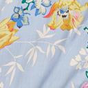 Load image into Gallery viewer, 1940s Style Lilac & Multi Floral Print High-Low Dress