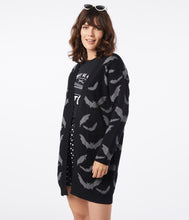 Load image into Gallery viewer, Black & Grey Bats Open Long Cardigan