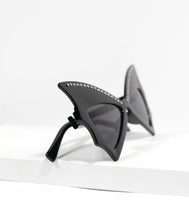 Load image into Gallery viewer, Unique Vintage Black Bat Wing Sunglasses
