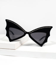 Load image into Gallery viewer, Unique Vintage Black Bat Wing Sunglasses
