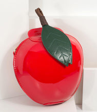 Load image into Gallery viewer, Red Apple Patent Leatherette Hard Purse