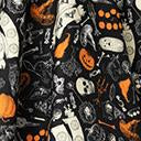 Load image into Gallery viewer, Plus Size Retro Black Halloween Print High Waist Swing Skirt