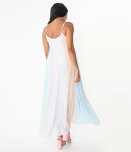Load image into Gallery viewer, Pastel Rainbow Stripe Maxi Dress