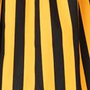 Load image into Gallery viewer, Plus Size Orange & Black Stripe Gathered Swing Skirt