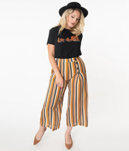 Load image into Gallery viewer, Multicolor Stripe Culotte Pants