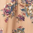 Load image into Gallery viewer, 1970s Coffee Tan & Multi Floral Print Maxi Dress
