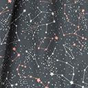 Load image into Gallery viewer, Grey Constellation Print Gathered Swing Skirt