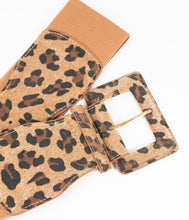 Load image into Gallery viewer, Leopard Print Textile Cinch Belt