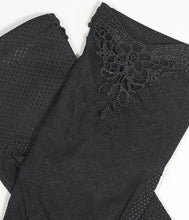 Load image into Gallery viewer, Unique Vintage Black Mesh Embroidered Lace Wrist Gloves