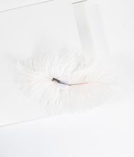 Load image into Gallery viewer, White & Ivory Feather Pearl Brooch Hair Clip