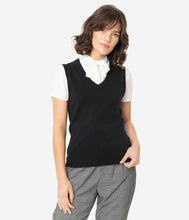Load image into Gallery viewer, Unique Vintage Black Brando Sweater Vest