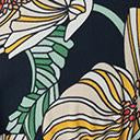 Load image into Gallery viewer, Unique Vintage 1970s Navy &amp; Ivory Floral Chiffon Liz Caftan Dress
