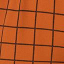 Load image into Gallery viewer, Retro Style Rust Orange &amp; Black Windowpane Check Capri Pants
