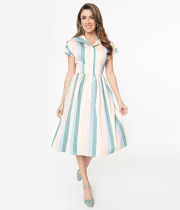 collectif shirt dress Sand Nature Square Neck Mini Dress