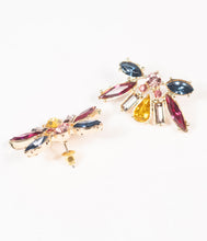 Load image into Gallery viewer, Multicolor Rhinestone Deco Post Earrings
