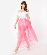 Load image into Gallery viewer, Hot Pink Swiss Dot Fairy Tale Tulle Long Skirt
