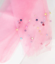 Load image into Gallery viewer, Pink &amp; Multicolor Pearl Sheer Socks
