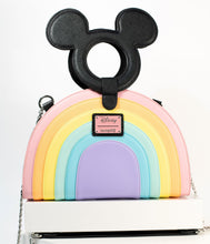 Load image into Gallery viewer, Loungefly Mickey Mouse &amp; Pastel Rainbow Crossbody
