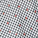 Load image into Gallery viewer, 1950s Style Black &amp; White Gingham and Red Cherries Mona Swing Dress
