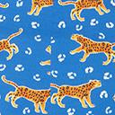 Load image into Gallery viewer, Plus Size Retro Style Blue &amp; Leopard Print Destiny Playsuit

