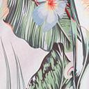 Load image into Gallery viewer, White Floral &amp; Palm Print Swim Coverup
