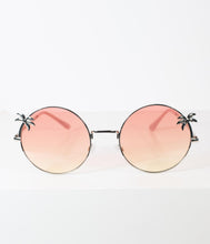 Load image into Gallery viewer, Silver &amp; Pink Coconut Grove Rounded Sunglasses
