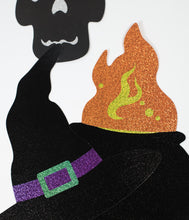 Load image into Gallery viewer, Halloween Sparkle Silhouettes Paper Cutouts Set
