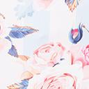 Load image into Gallery viewer, Light Blue &amp; Pink Striped Floral Print Two Piece Swim Set
