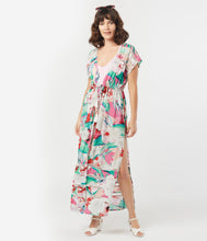 Load image into Gallery viewer, Multicolor Floral Bloom Kimono Coverup
