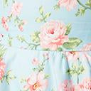 Load image into Gallery viewer, 1950s Light Blue &amp; Pink Floral Gina Swing Dress
