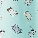 Load image into Gallery viewer, Retro Style Mint Cats Print Ray Swing Dress
