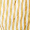 Load image into Gallery viewer, Retro Style Mustard &amp; Ivory Stripe Summer Crop Top
