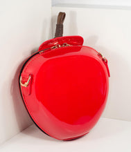 Load image into Gallery viewer, Red Apple Patent Leatherette Hard Purse
