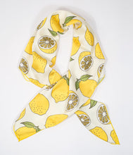 Load image into Gallery viewer, Unique Vintage Lemon Print Hair Scarf
