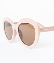 Load image into Gallery viewer, Blush Pink Retro Rounded Sunglasses
