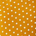 1960s Mustard & Ivory Polka Dot Babydoll Dress