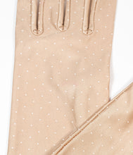 Load image into Gallery viewer, Unique Vintage Iced Coffee &amp; White Pin Dot Gloves
