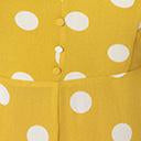 Load image into Gallery viewer, Pear Yellow &amp; White Polka Dot Jumpsuit
