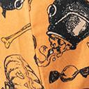 Load image into Gallery viewer, Orange Halloween Print Face Mask
