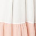 Load image into Gallery viewer, Off White &amp; Coral Tiered Coloblock Maxi Dress
