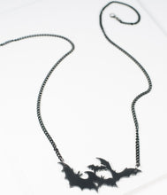 Load image into Gallery viewer, Black Bat Colony Necklace

