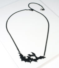 Load image into Gallery viewer, Black Bat Colony Necklace
