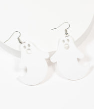 Load image into Gallery viewer, White Ghosts Drop Earrings
