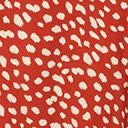 Load image into Gallery viewer, Retro Style Rust Red &amp; Ivory Speckled Print Romper
