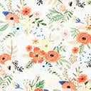 Load image into Gallery viewer, Plus Size Cream &amp; Happy Floral Print Bow Blouse
