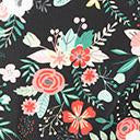 Load image into Gallery viewer, Plus Size 1950s Black &amp; Happy Floral Print Elena Swing Dress
